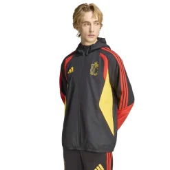 adidas België All Weather Jas 2026-2028 Zwart Geel Rood