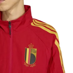 adidas België Anthem Trainingsjack 2026-2028 Rood Geel Zwart