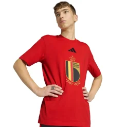 adidas België DNA Graphic T-Shirt 2026-2028 Rood Zwart