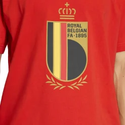 adidas België DNA Graphic T-Shirt 2026-2028 Rood Zwart