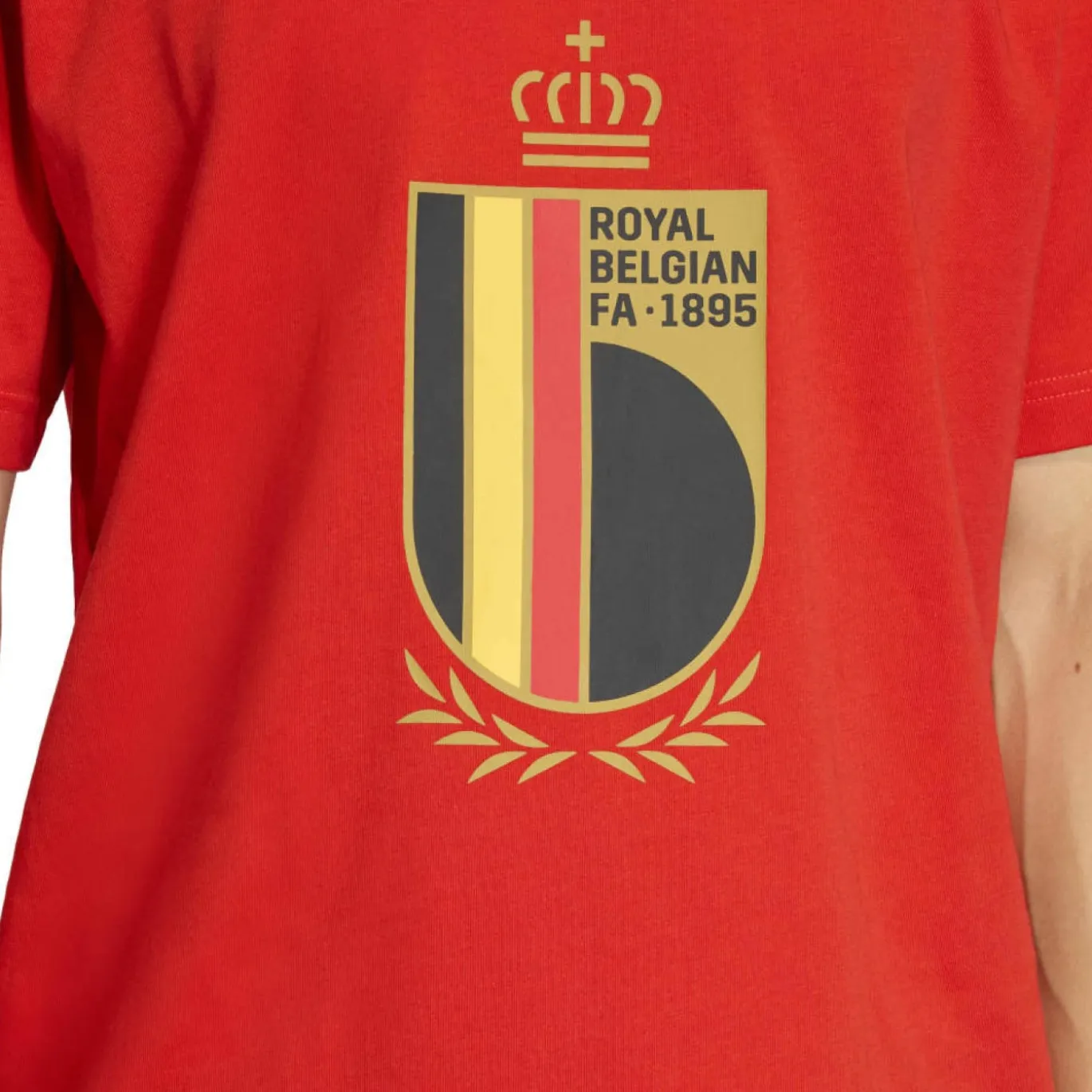 adidas België DNA Graphic T-Shirt 2026-2028 Rood Zwart