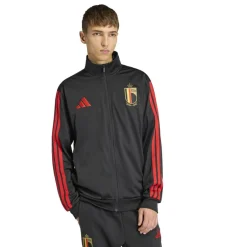 adidas België DNA Trainingspak Full-Zip 2026-2028 Zwart Rood