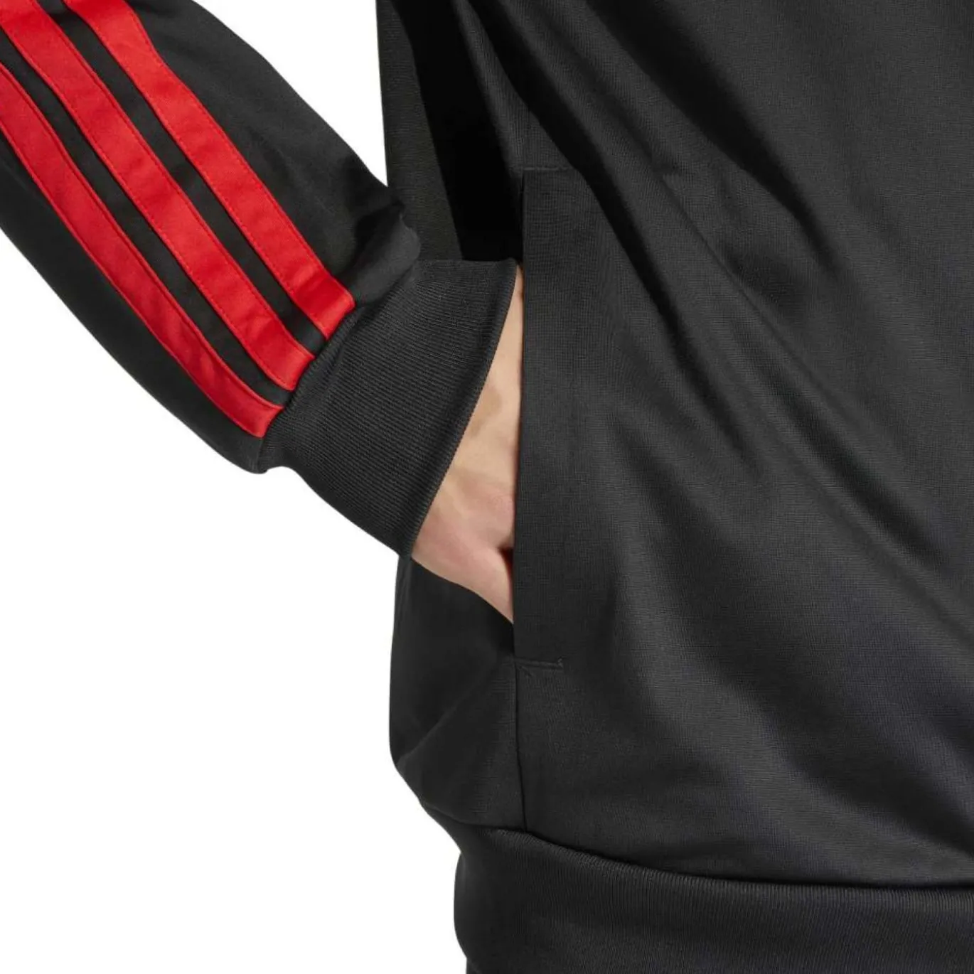 adidas België DNA Trainingspak Full-Zip 2026-2028 Zwart Rood