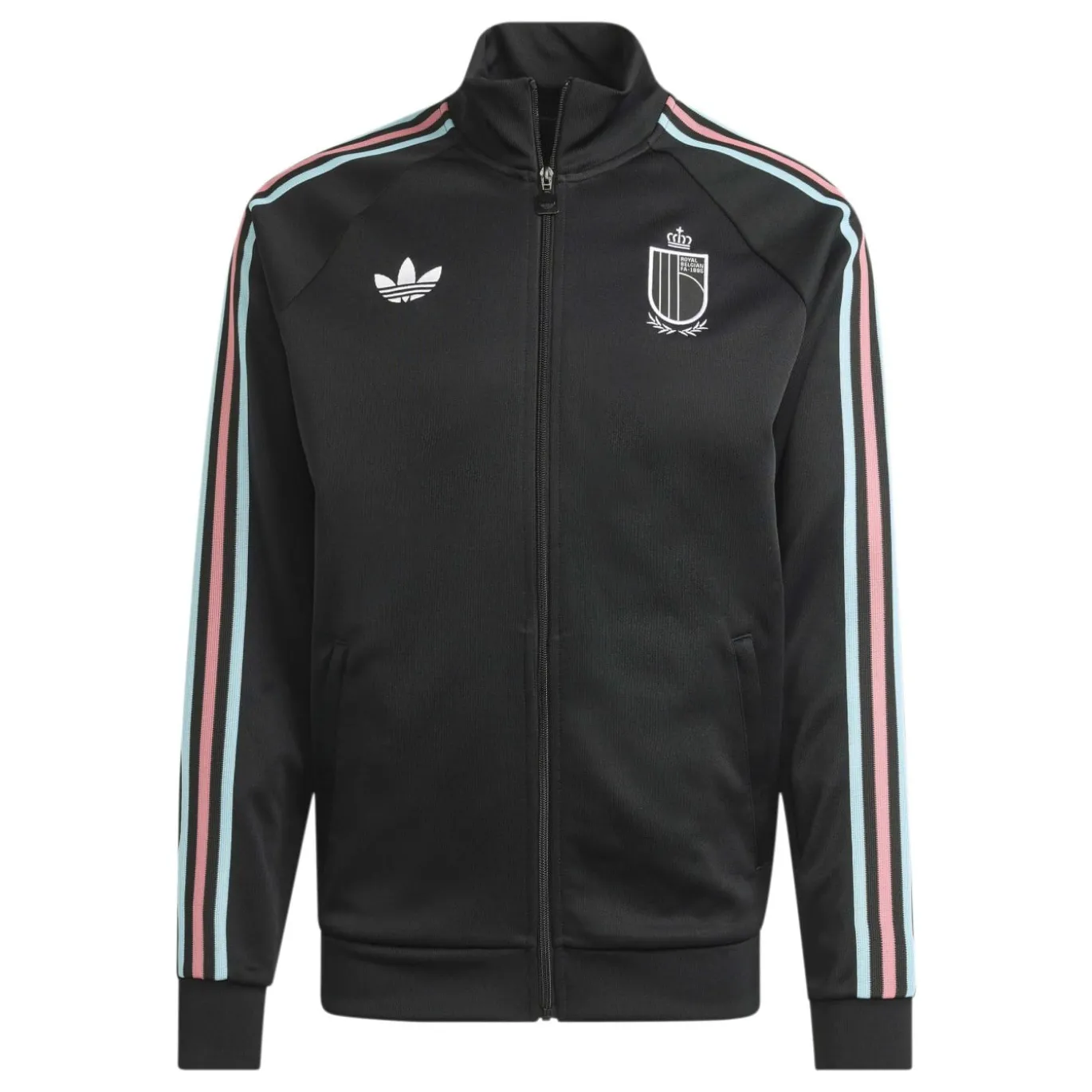 adidas België Originals Trainingspak Full-Zip Zwart Lichtblauw Roze