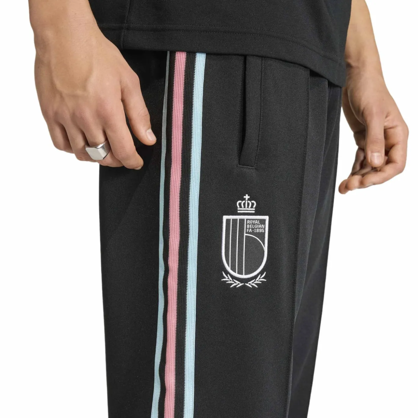 adidas België Originals Trainingsbroek Zwart Lichtblauw Roze