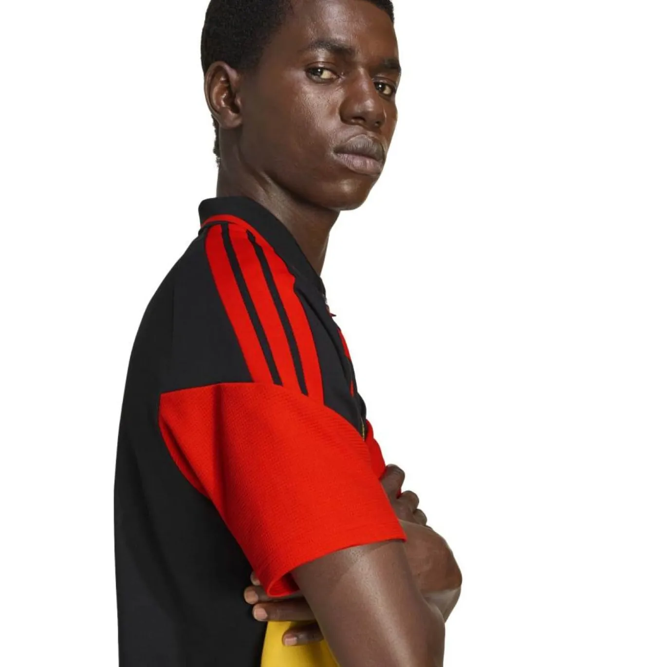 adidas België Polo Set 2026-2028 Zwart Geel Rood
