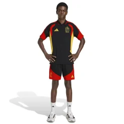 adidas België Polo 2026-2028 Zwart Geel Rood