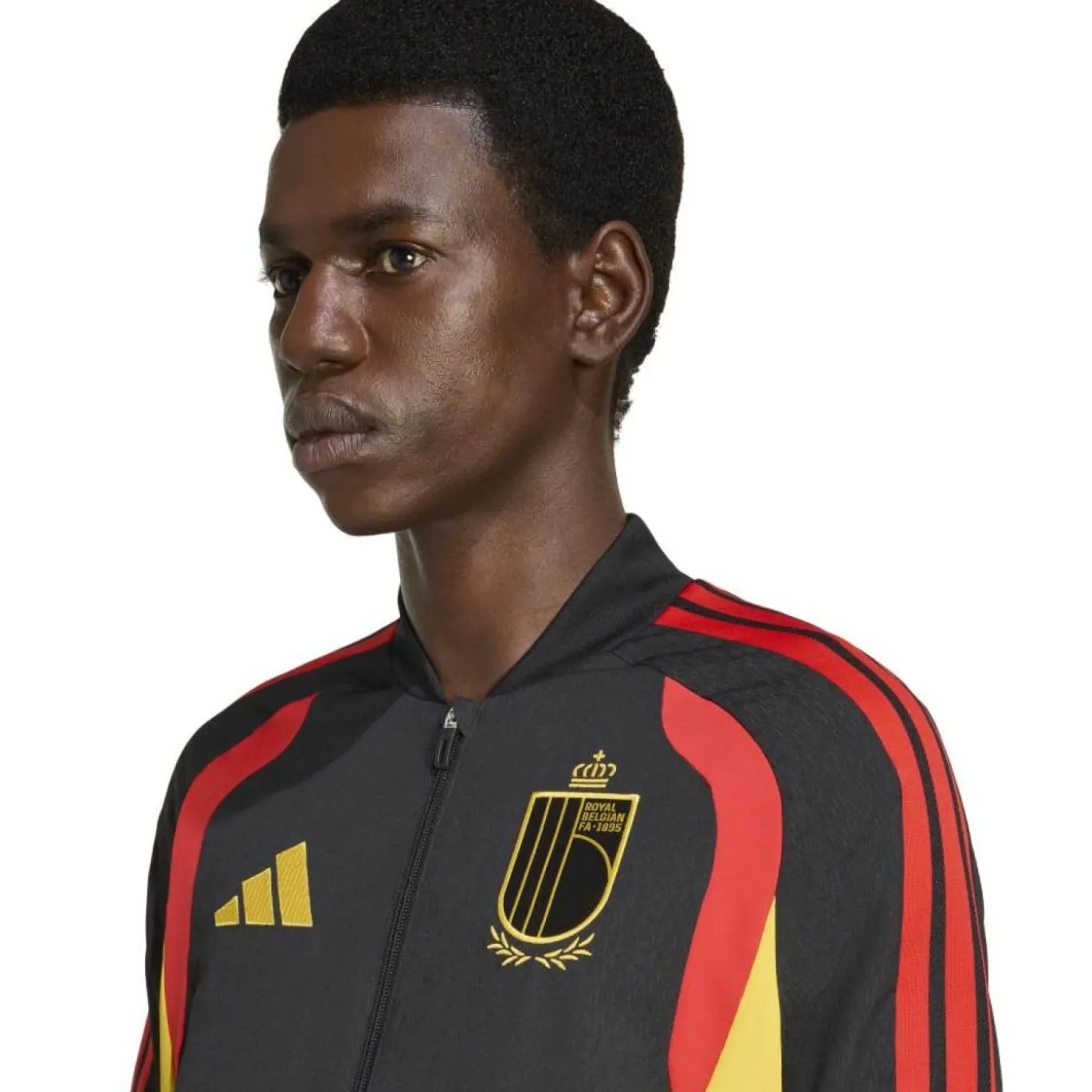 adidas België Presentatie Trainingspak 2026-2028 Zwart Rood Geel