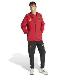 adidas België Tiro Travel Trainingspak Hooded Full-Zip 2026-2028 Rood Zwart