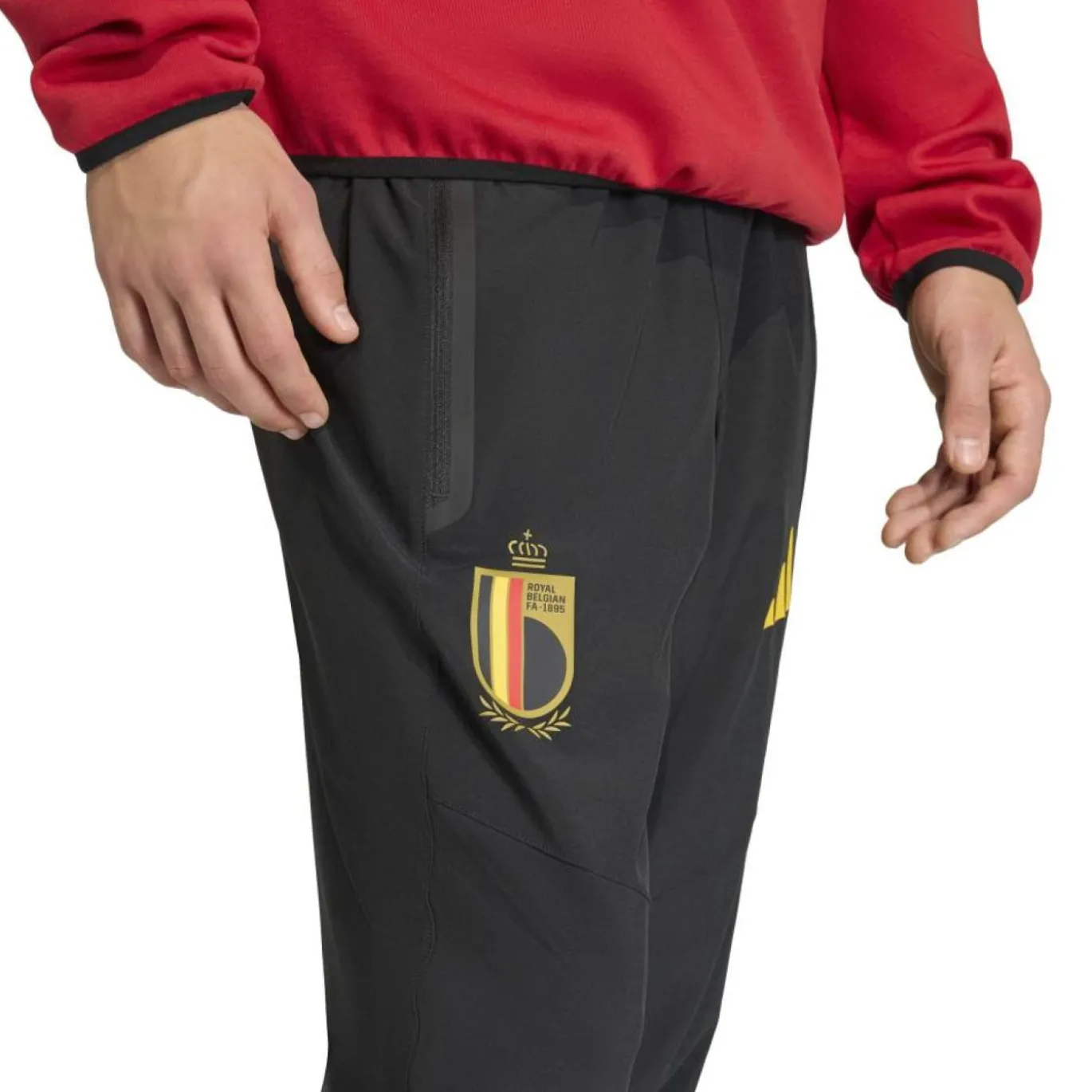 adidas België Tiro Travel Trainingspak Hooded Full-Zip 2026-2028 Rood Zwart