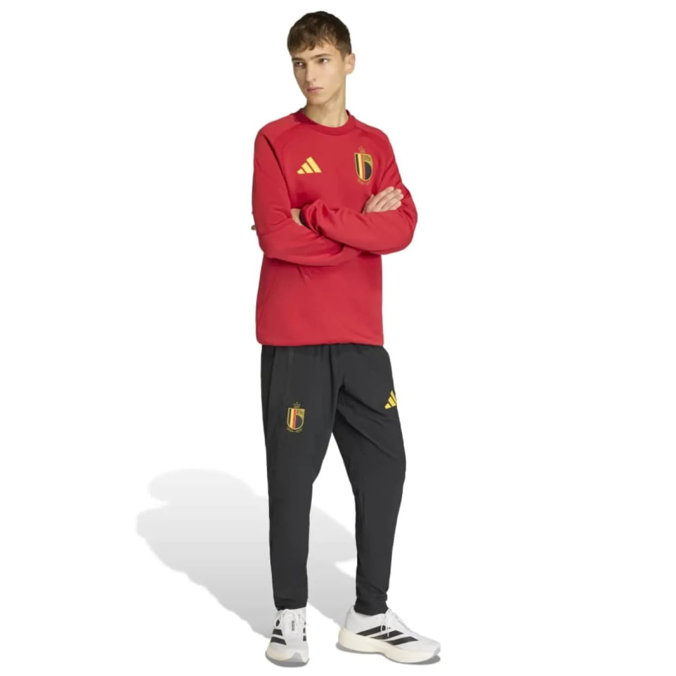adidas België Tiro Travel Trainingsbroek 2026-2028 Zwart Geel