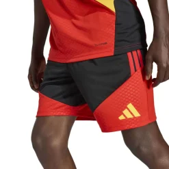 adidas België Trainingsbroekje 2026-2028 Zwart Geel Rood