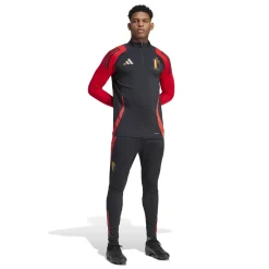 adidas België Trainingsbroek 2024-2026 Zwart Rood Goud
