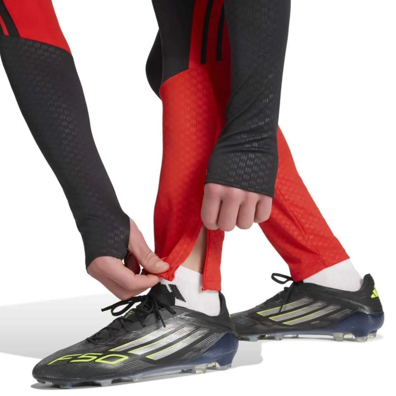 adidas België Trainingsbroek 2026-2028 Zwart Geel Rood