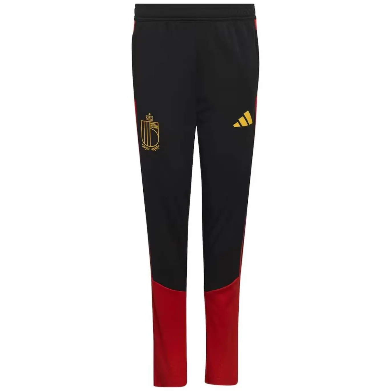 adidas België Trainingsbroek 2026-2028 Kids Zwart Geel Rood