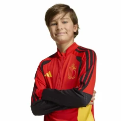 adidas België Trainingspak 1/4-Zip 2026-2028 Kids Rood Zwart Geel
