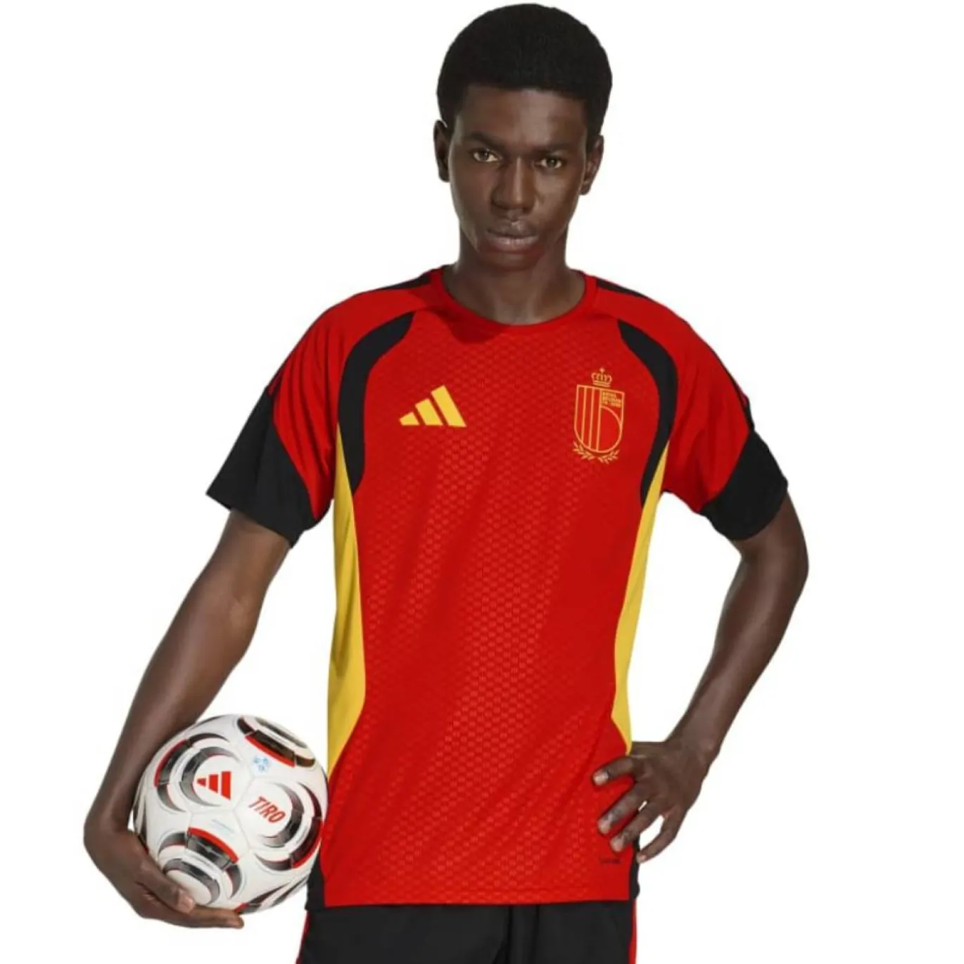 adidas België Trainingsset 2026-2028 Rood Zwart Geel