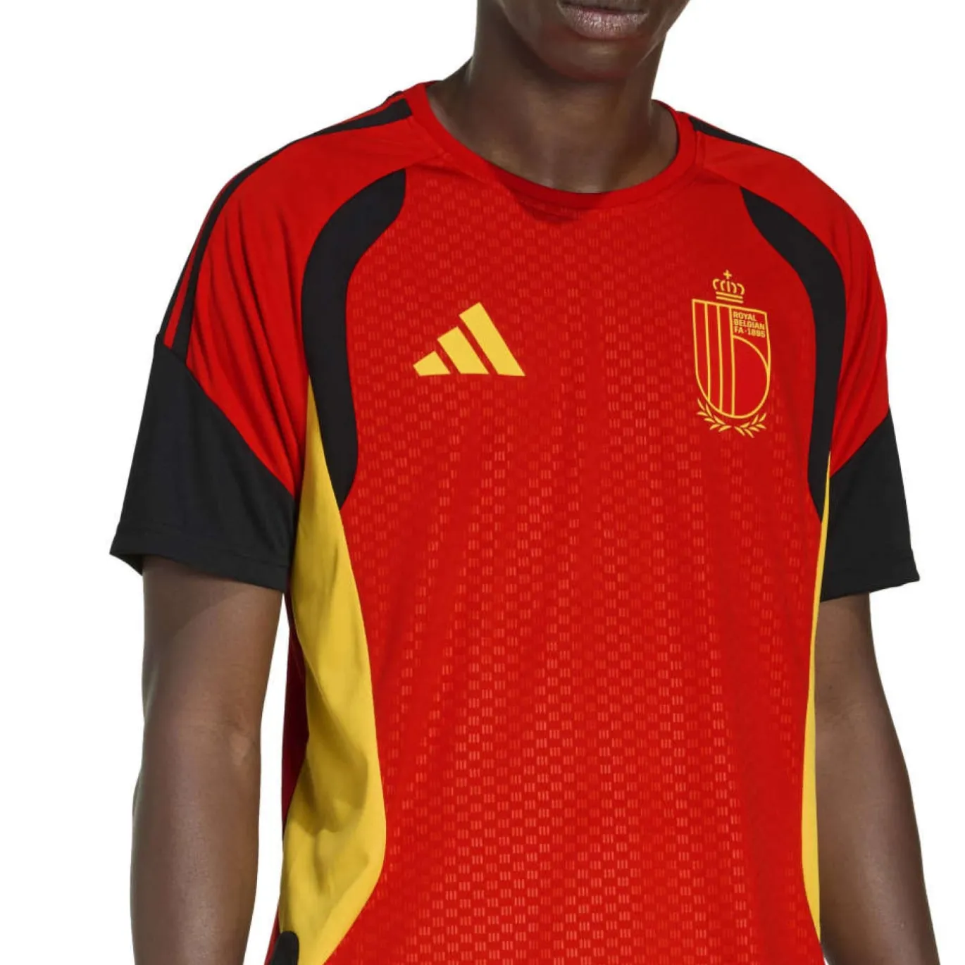 adidas België Trainingsset 2026-2028 Rood Zwart Geel