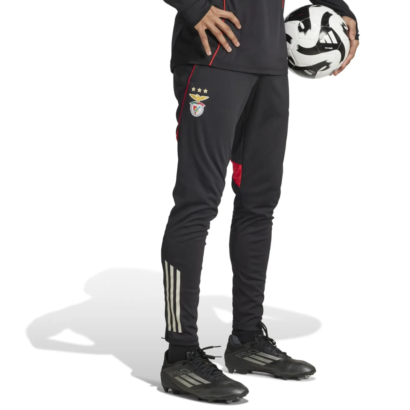 adidas Benfica Trainingsbroek 2025-2026 Zwart Wit Rood