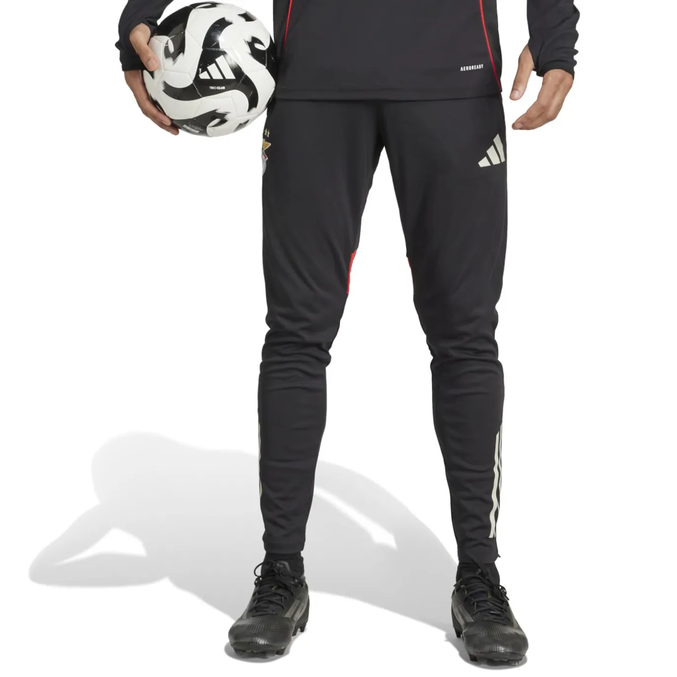 adidas Benfica Trainingsbroek 2025-2026 Zwart Wit Rood