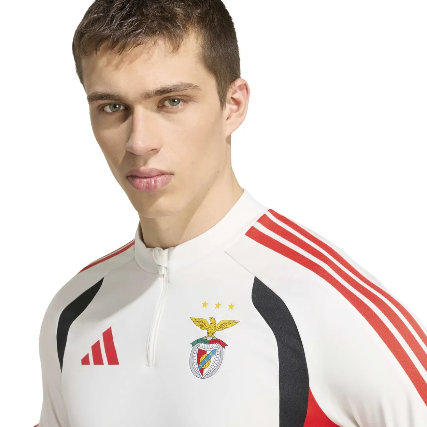 adidas Benfica Trainingspak 1/4-Zip 2026-2027 Wit Zwart Rood