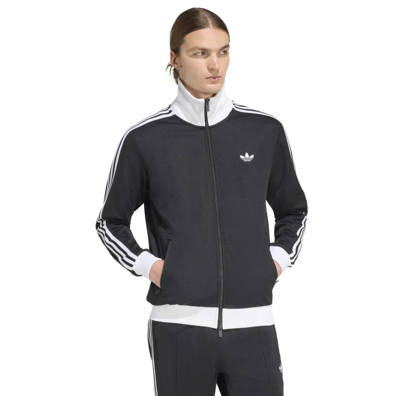 adidas Classic Trainingspak Full-Zip Zwart Wit