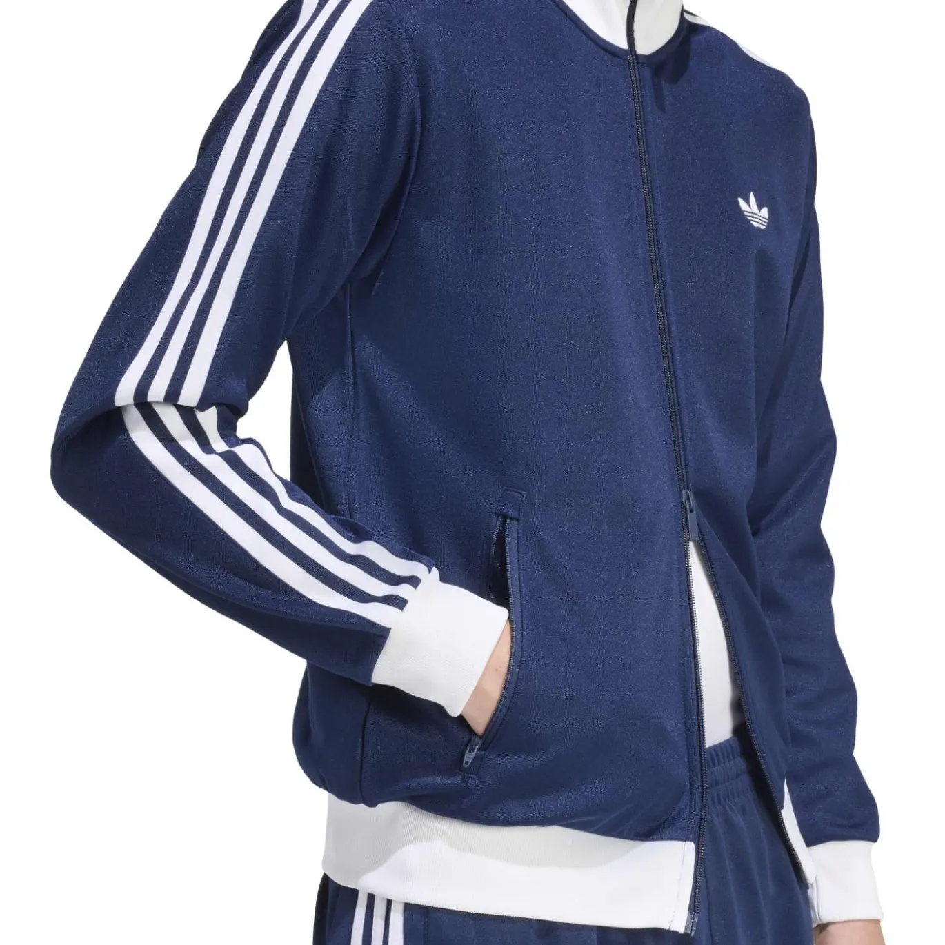 adidas Classic Trainingspak Full-Zip Donkerblauw Wit