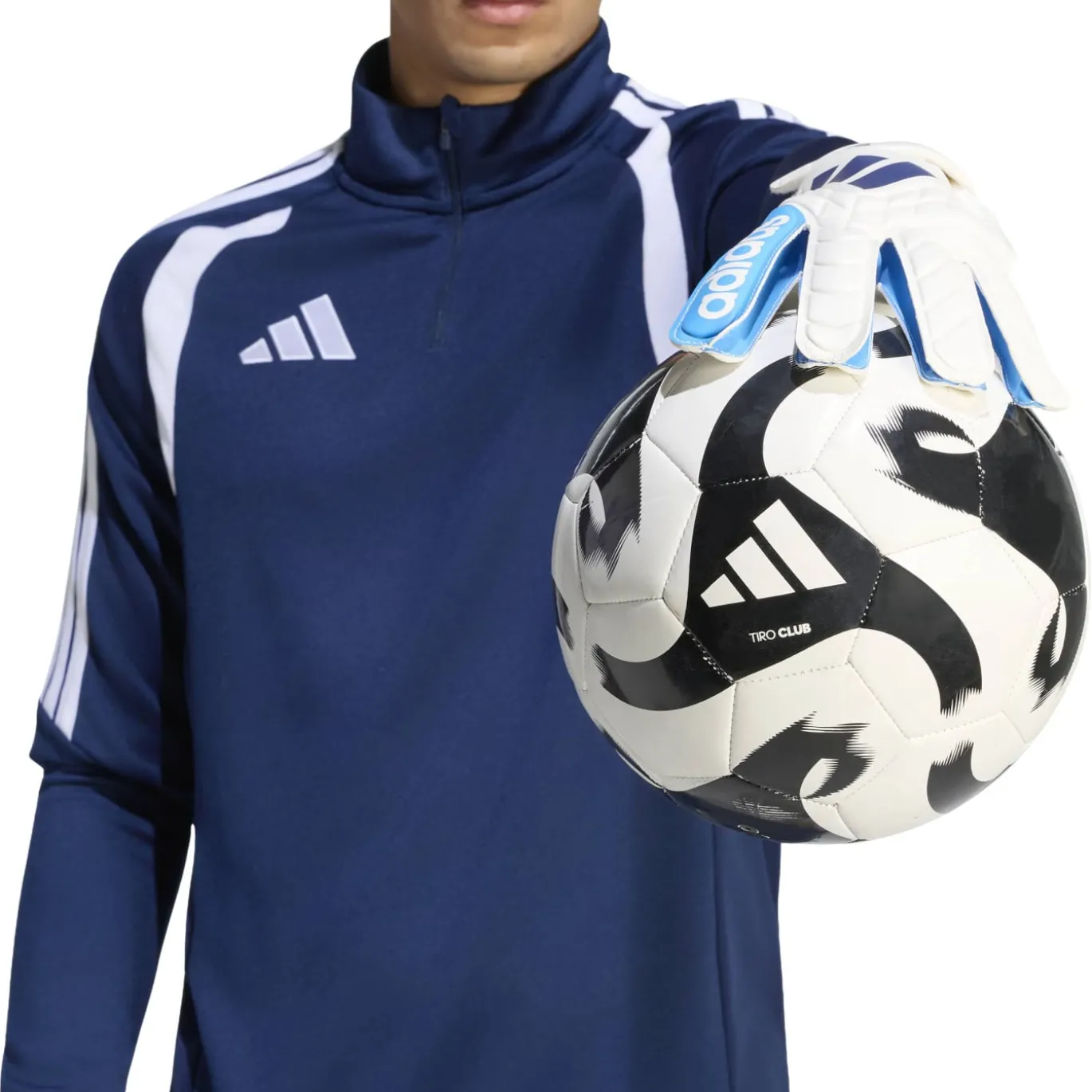 adidas Copa Club Keepershandschoenen Wit Blauw Donkerblauw