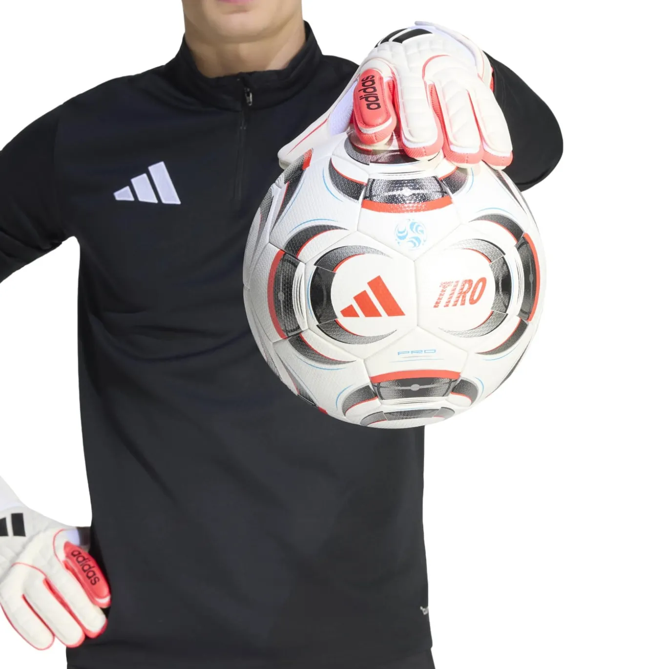 adidas Copa League Keepershandschoenen Kids Wit Rood Zwart