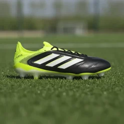 adidas Copa Pure III Elite IJzeren-Nop Voetbalschoenen (SG) Zwart Wit Neongeel