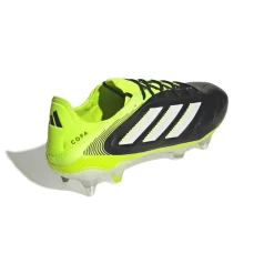 adidas Copa Pure III Elite IJzeren-Nop Voetbalschoenen (SG) Zwart Wit Neongeel