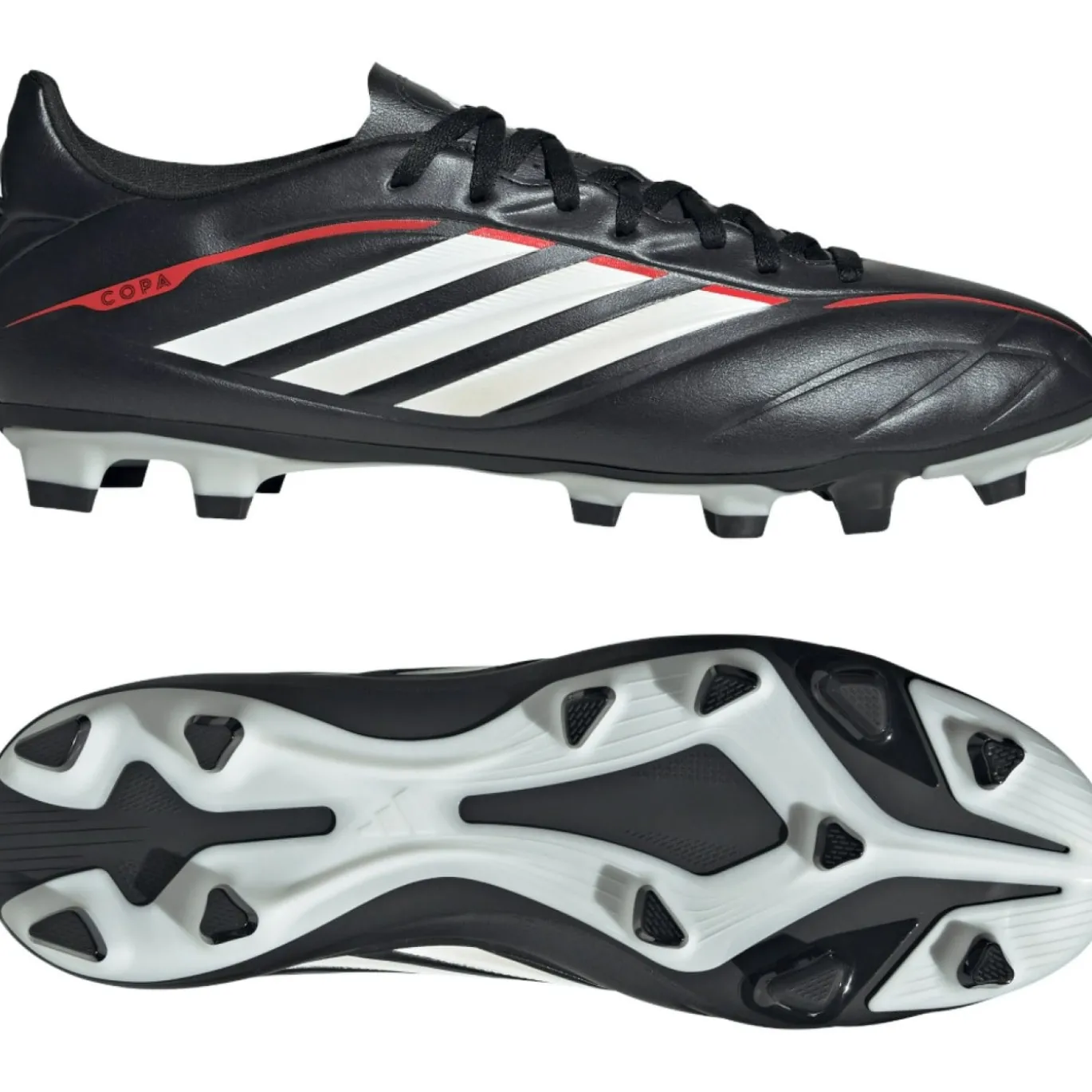 adidas Copa Pure IV Club Gras / Kunstgras Voetbalschoenen (MG) Zwart Wit Rood