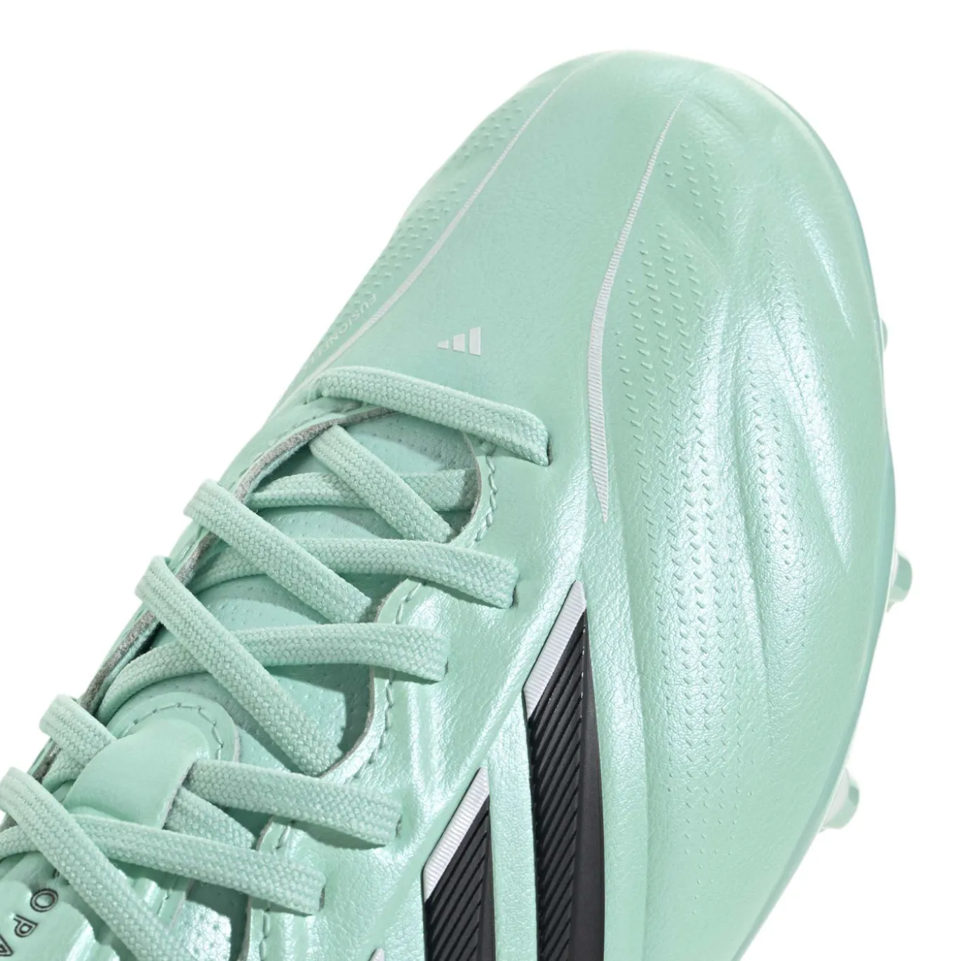 adidas Copa Pure IV Elite Gras Voetbalschoenen (FG) Kids Mintgroen Zwart Wit