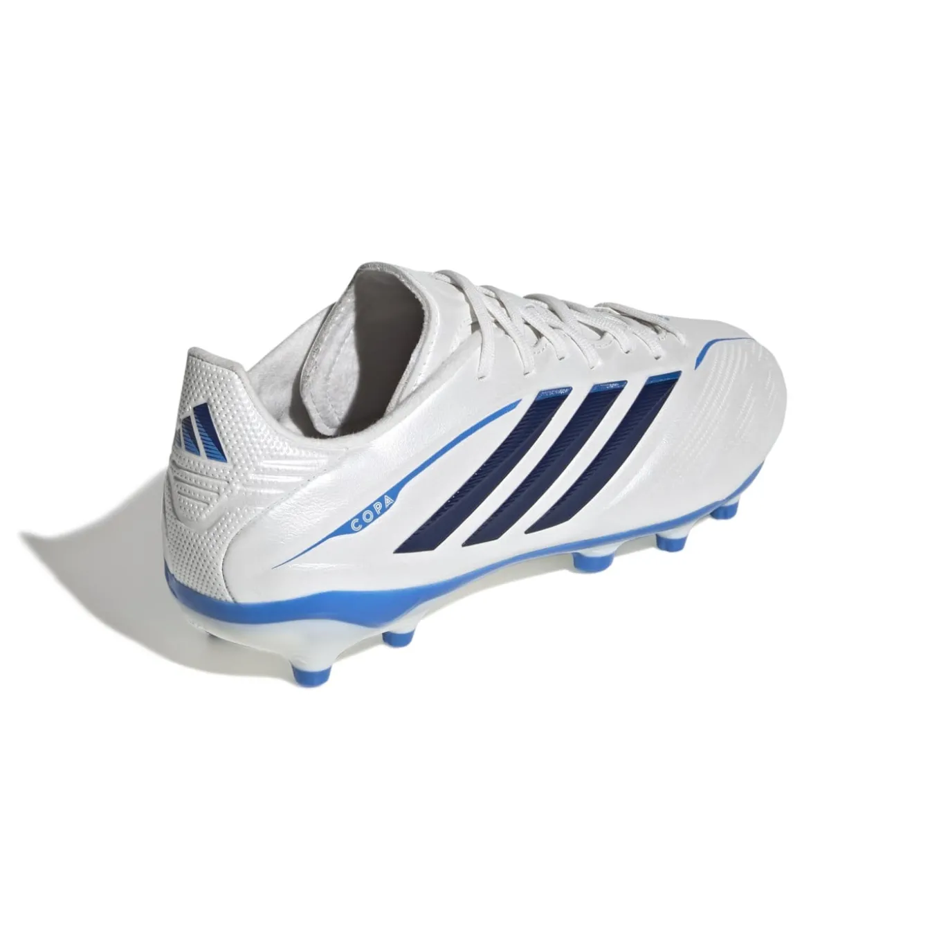 adidas Copa Pure IV Elite Gras Voetbalschoenen (FG) Kids Wit Blauw Donkerblauw
