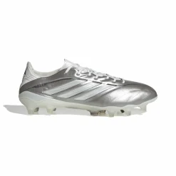 adidas Copa Pure IV Elite Gras Voetbalschoenen (FG) Zilver Wit Donkergrijs