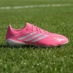 adidas Copa Pure IV Elite Gras Voetbalschoenen (FG) Felroze Zilver Wit