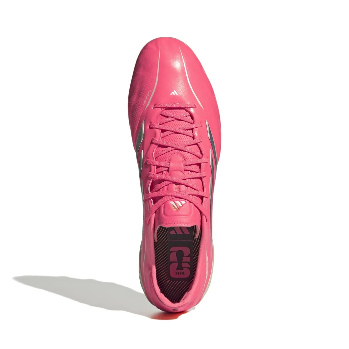 adidas Copa Pure IV Elite Gras Voetbalschoenen (FG) Felroze Zilver Wit