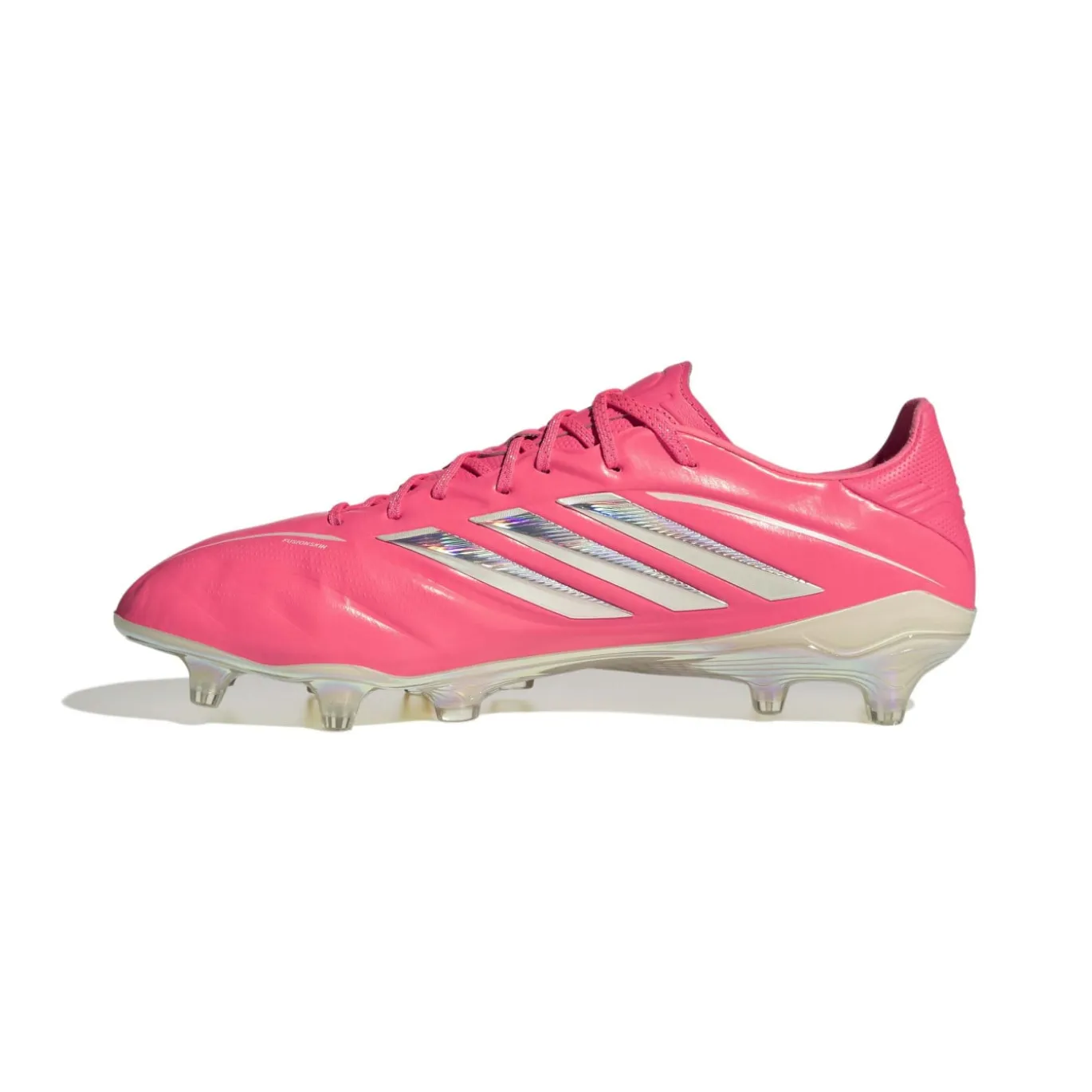 adidas Copa Pure IV Elite Gras Voetbalschoenen (FG) Felroze Zilver Wit