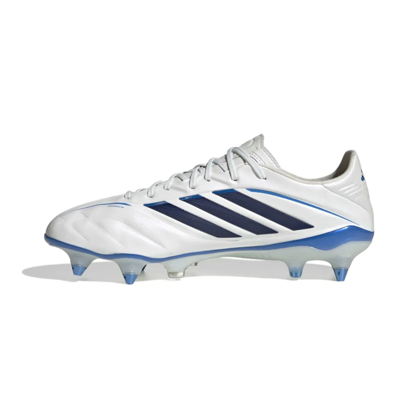 adidas Copa Pure IV Elite IJzeren-Nop Voetbalschoenen (SG) Wit Blauw Donkerblauw