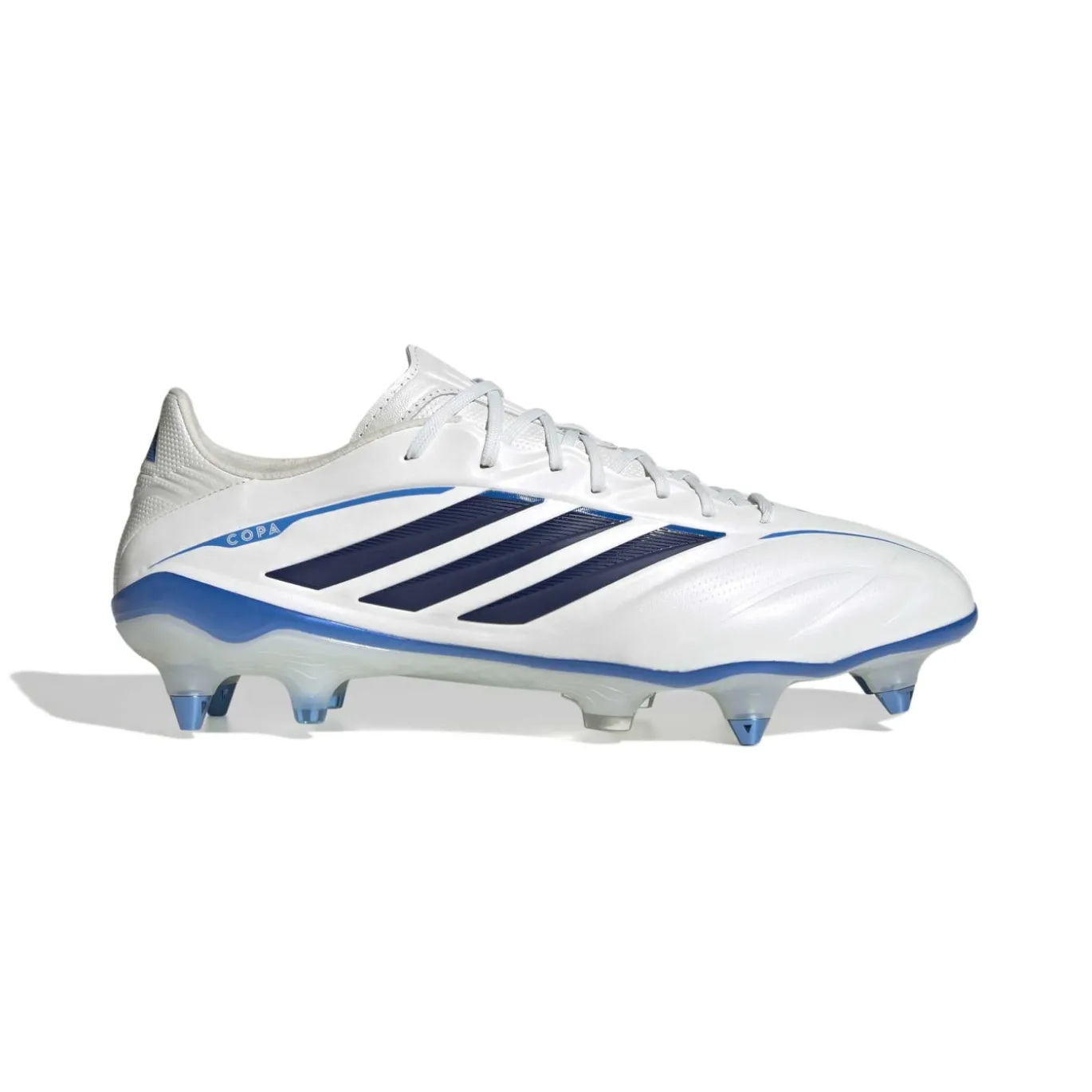 adidas Copa Pure IV Elite IJzeren-Nop Voetbalschoenen (SG) Wit Blauw Donkerblauw