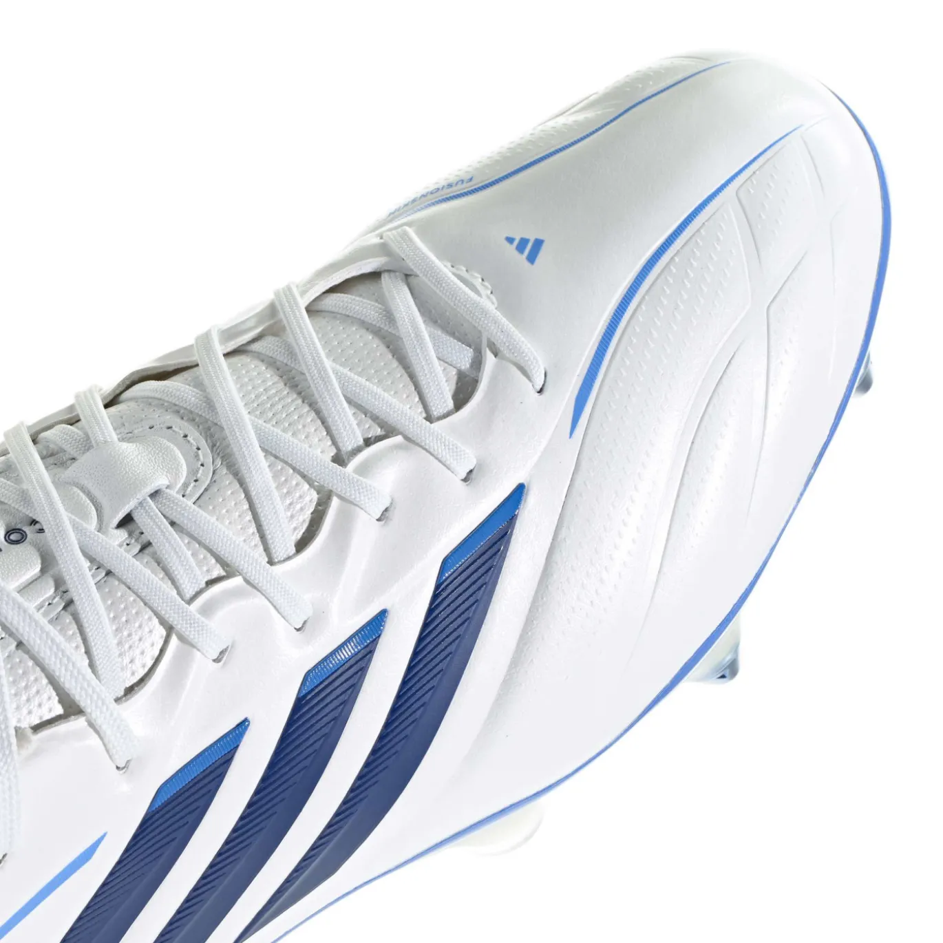 adidas Copa Pure IV Elite IJzeren-Nop Voetbalschoenen (SG) Wit Blauw Donkerblauw