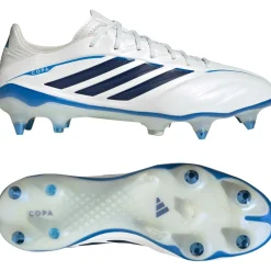 adidas Copa Pure IV Elite IJzeren-Nop Voetbalschoenen (SG) Wit Blauw Donkerblauw