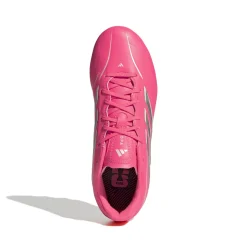 adidas Copa Pure IV League Gras Voetbalschoenen (FG) Kids Felroze Zilver Wit