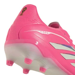 adidas Copa Pure IV League Gras Voetbalschoenen (FG) Kids Felroze Zilver Wit