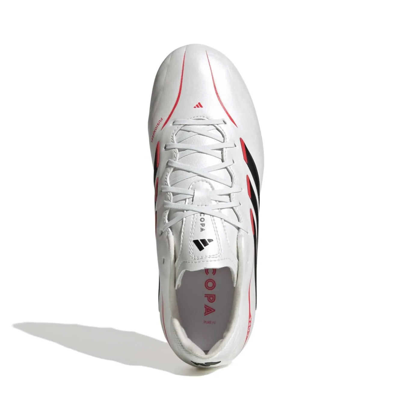 adidas Copa Pure IV League Gras Voetbalschoenen (FG) Kids Wit Zwart Rood