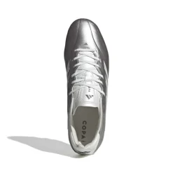 adidas Copa Pure IV League Gras Voetbalschoenen (FG) Zilver Wit Donkergrijs