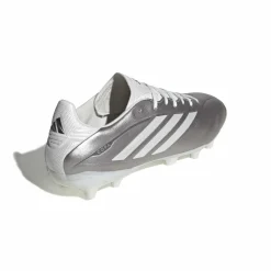 adidas Copa Pure IV League Gras Voetbalschoenen (FG) Zilver Wit Donkergrijs