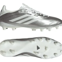 adidas Copa Pure IV League Gras Voetbalschoenen (FG) Zilver Wit Donkergrijs