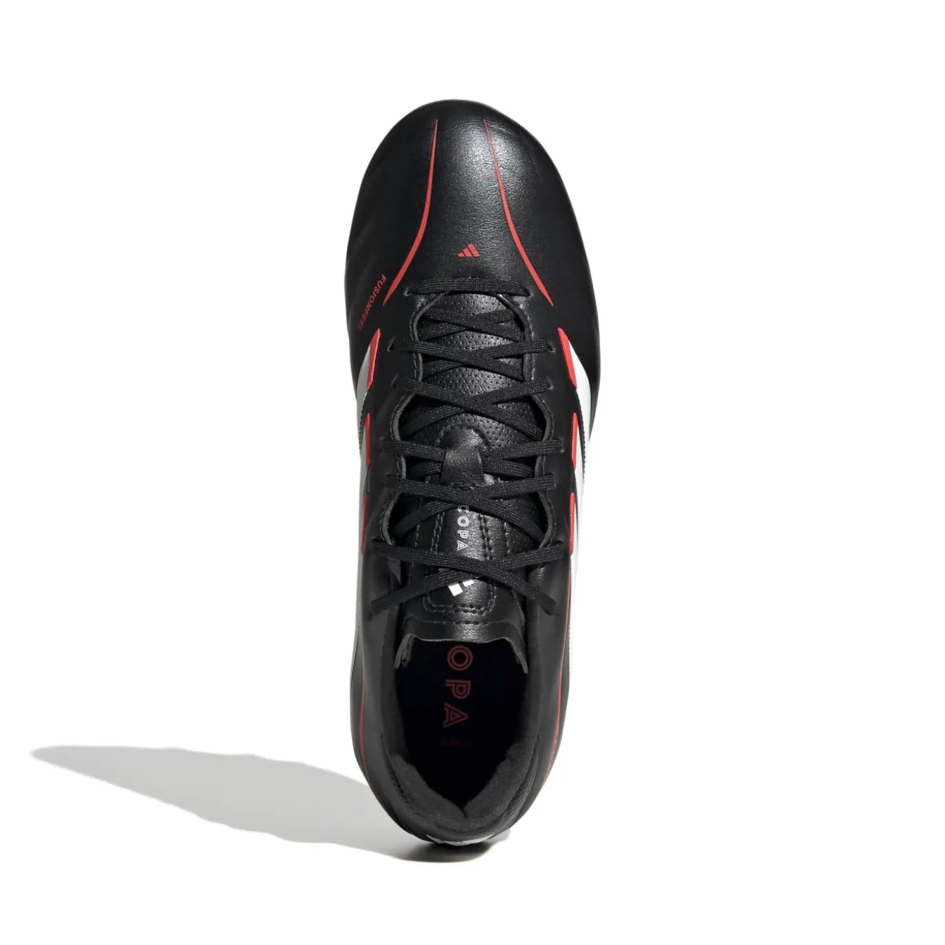 adidas Copa Pure IV League Gras Voetbalschoenen (FG) Kids Zwart Wit Rood
