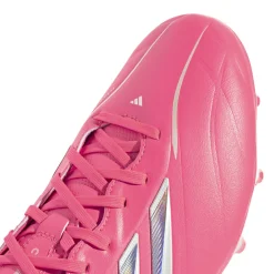 adidas Copa Pure IV League Gras Voetbalschoenen (FG) Felroze Zilver Wit